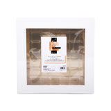 Fun® Cardboard Chocolate Boxes Silver/White with Window 31x15x4cm for [49pcs x 1pkt]