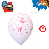 Fun® Helium Balloon 12 Inches - Baby Girl Pack of 20