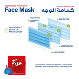 Fun® Indispensable 3 Ply Non Woven Face Mask, 50 pcs