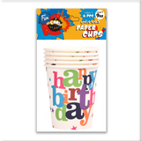 Fun® Its Cool Paper Cup 9oz - Happy Birthday 6pcs