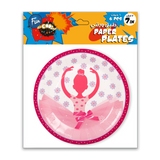 Fun® Its Cool Paper Plate 7in - Ballerina 6pcs