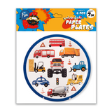 Fun® Its Cool Paper Plate 7in - Car 6pcs