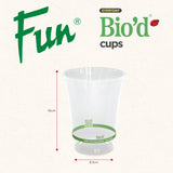 Fun Bio'd Clear Cup 10oz (Pack of 15)