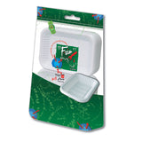 Fun® Everyday Rectangular Plastic Tray - White - 1 KG