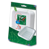 Fun® Everyday Rectangular Plastic Tray - White - 1 KG