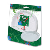 Fun® Plastic Plate Ø26cm - White - 25pcs