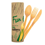 Fun® Gaïa Premium Natural Brown Cutlery Set [18pcs x 1pkt]