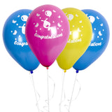 Fun® Helium Balloon 10in - Congratulations Pack of 15